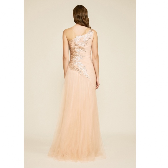 NWT Tadashi Shoji Cassini Sequin One Shoulder Gown - Picture 4 of 10